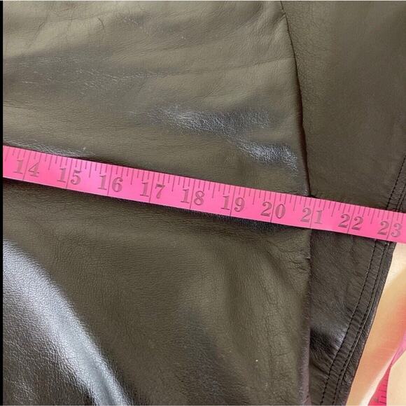 Harley Davidson Leather Motorcycle Riding Pants Black Women's Reg fit Size 34/6 - Picture 9 of 10